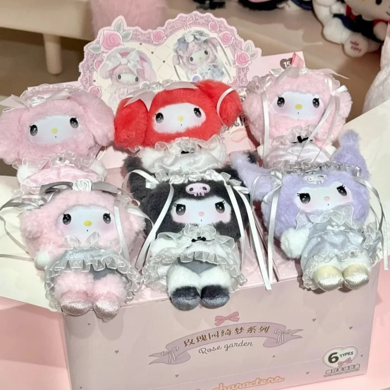 Hot Sanrio Family Vinyl Cute Blind Box Rose Garden Qimeng Bag Pendants Kuromi Kawaii Mystery Box Trendy Collectible Kids Gifts view 4