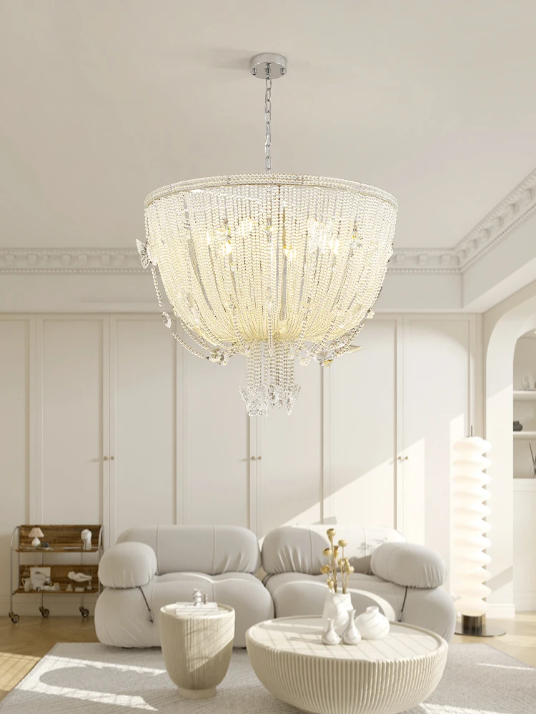 

AiPaiTe oval crystal design model LED ceiling chandelier, eye protection, suitable for living room, bedroom, dining room