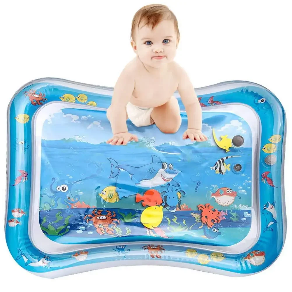 Baby Kids Water Play Mat Inflatable Infants Tummy Time Playmat Toys for Children Summer Swimming Beach Pool Game Cool Carpet Toy