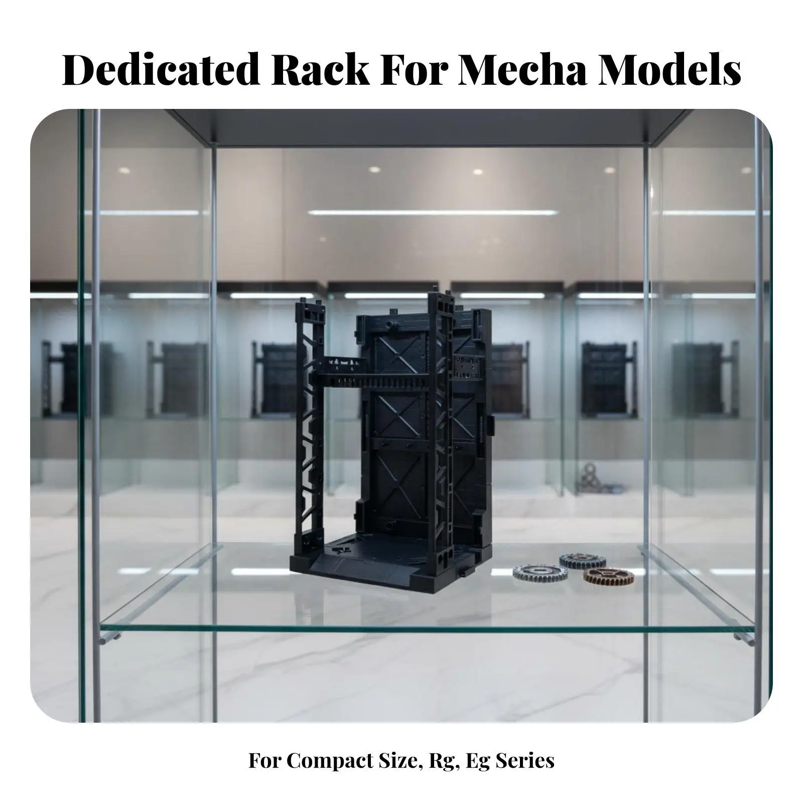Expandable Mecha Model Display Base Stackable Robot Garage Stand Scene Diorama for Action Figure Collection Room Shelf Desk
