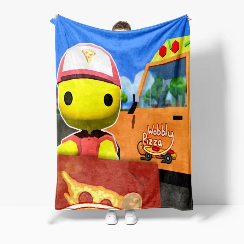 

New Wobbly Life Flannel Blanket Thickened Cover Soft Warm Skin Friendly Blanket Family Sofa Blanket Flannel Cozy Blankets