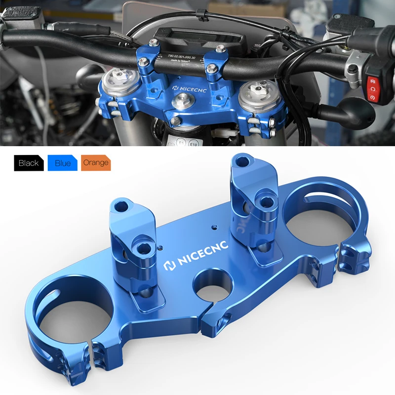 

For Husqvarna 2024 TE 300 Top Triple Tree Clamp With Handlebar Riser Clamps FE 350 450 501 2024 125-450 FC FX TX TC 2023-2024