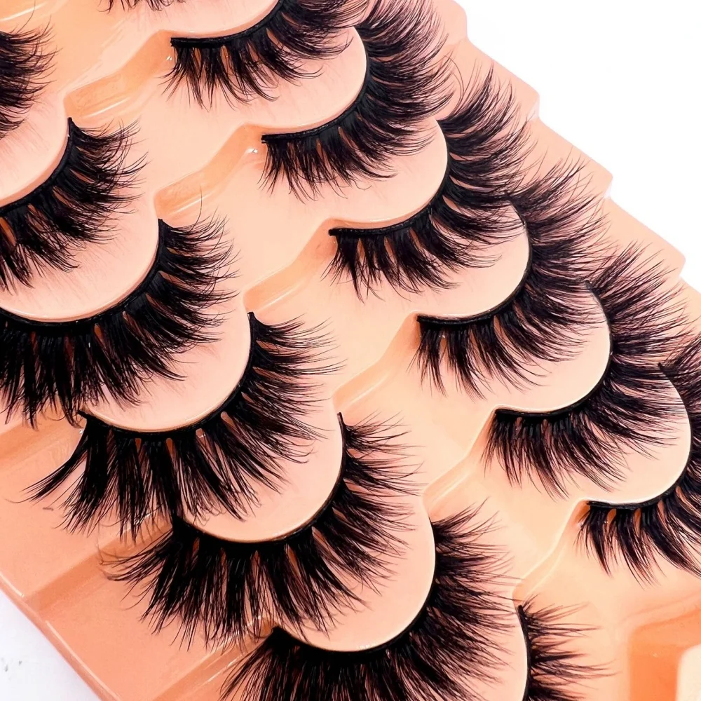 3D 防水ミンクキャットアイまつげふわふわ細くカールした自然な羽のような感触軽量で柔軟なつけまつげ