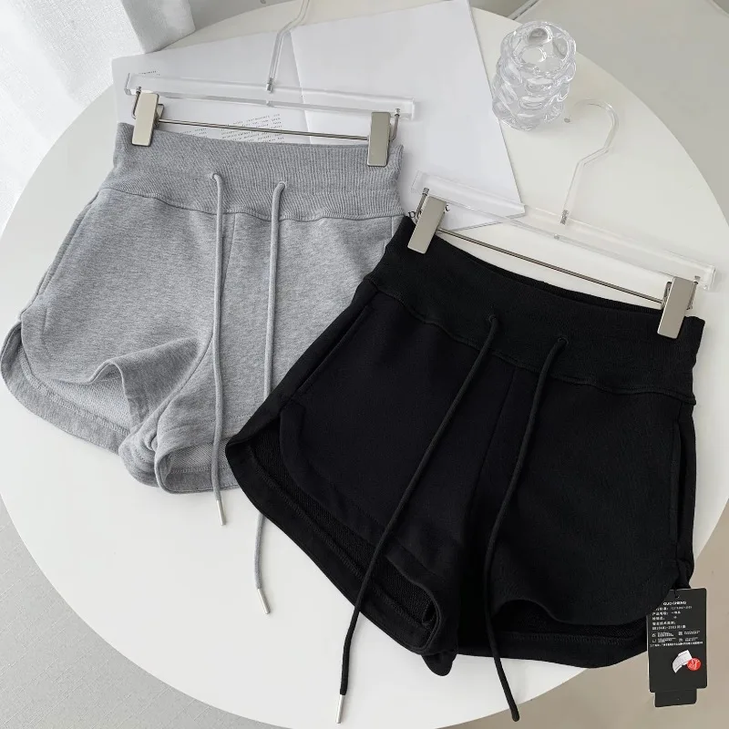 Casual Sports orts Women's Design Summer High Waist Slimming Split Straight Leg Wide Leg Trendy Pants