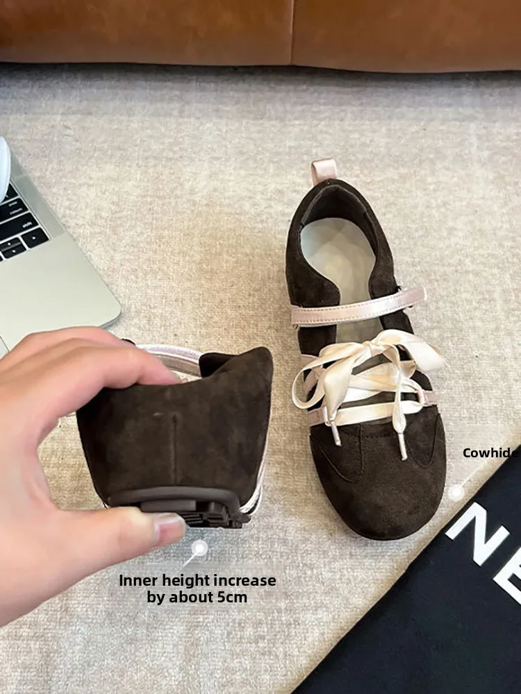 casual-ballet-sle-women's-oes-5cm-heightening-de-xin-knot-all-match-sports-oes-leather-upaded-version