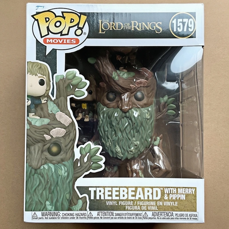 Funko Pop! El Señor de los Anillos: Treebeard con Merry y Pippin # Figura Coleccionable 1579, Modelo Decorativo de Escritorio, Juguete de Regalo