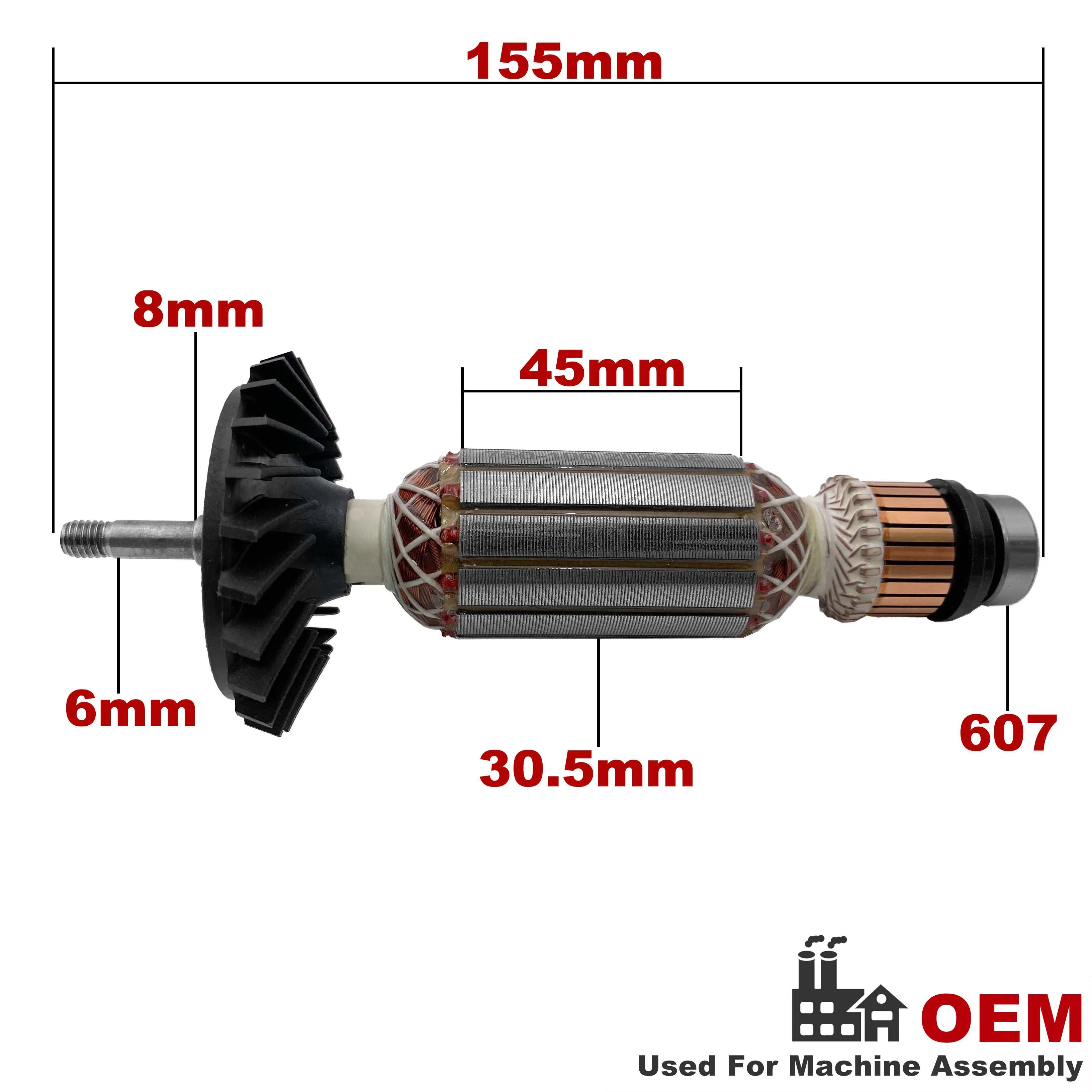 AC220V-240V Armature Rotor Anchor Replacement for BOSCH Angle Grinder GWS 750-100 GWS 750-125 GWS750-100 GWS750-115 GWS750-125