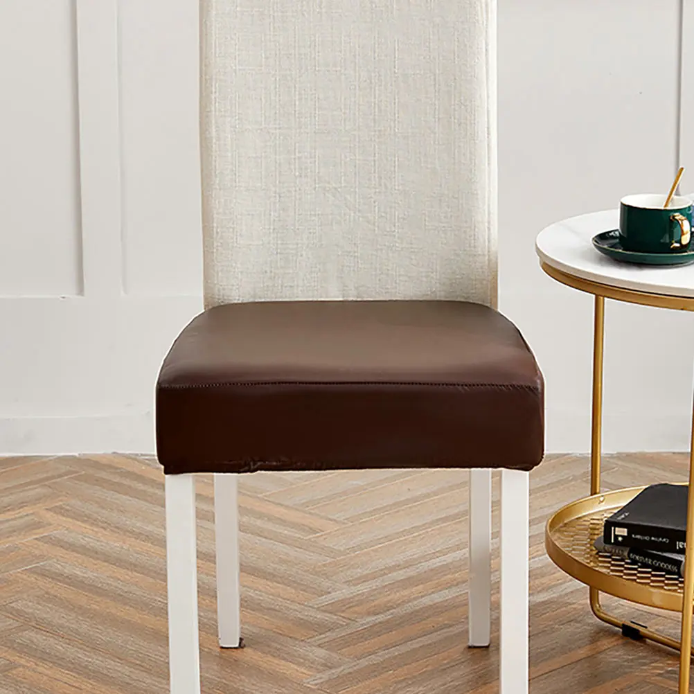 

PU Chair Cover Decor Accessories Waterproof Seat Couch Simple Party Banquet Sofa Protector