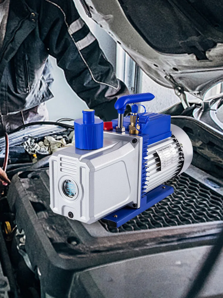 SucceBuy Vacuümpomp 10CFM 1HP Schottenpomp 2-traps HVAC Roterende Auto AC Koelmiddel voor Auto Reparatie Vacuüm Evacuatie - afbeelding 2