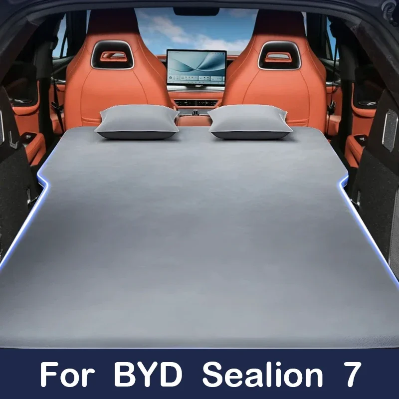 For BYD Sealion 7 Inflatable Air Mattress with Air Pump Self-driving Tour Bed SUV Outdoor Camping Sleeping Mat
