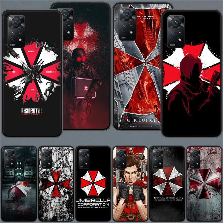 

Чехол для телефона Umbrella Corporation для Redmi 13C 14C Note 14 13 Pro Plus 5G Clear Capa 12 12C 10A 10C 10 9A 9C 9T 9 8 Pro Cover TPU
