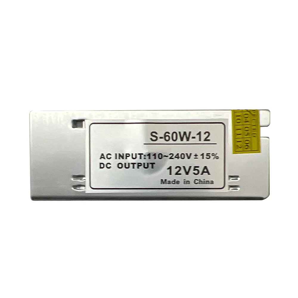 AC-DC 12V 5A Módulo De Alimentação De Comutação LED Driver 60W Adaptador De Alimentação Transformador Para LED Strip Light Câmera CCTV