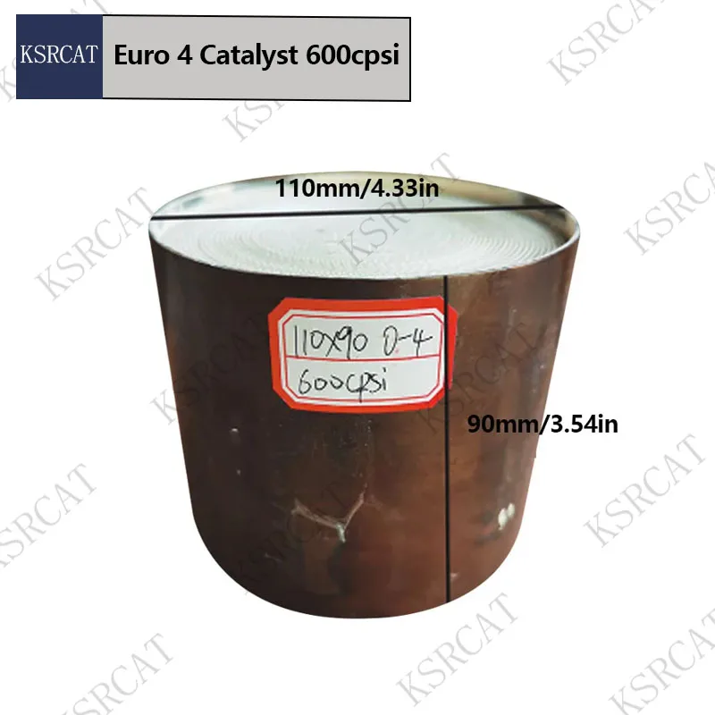 Car EURO 4 Catalytic Converter 110*90MM Metal 600 Cells Exhaust System Filter Honeycomb High Flow Catalyst Cleaner