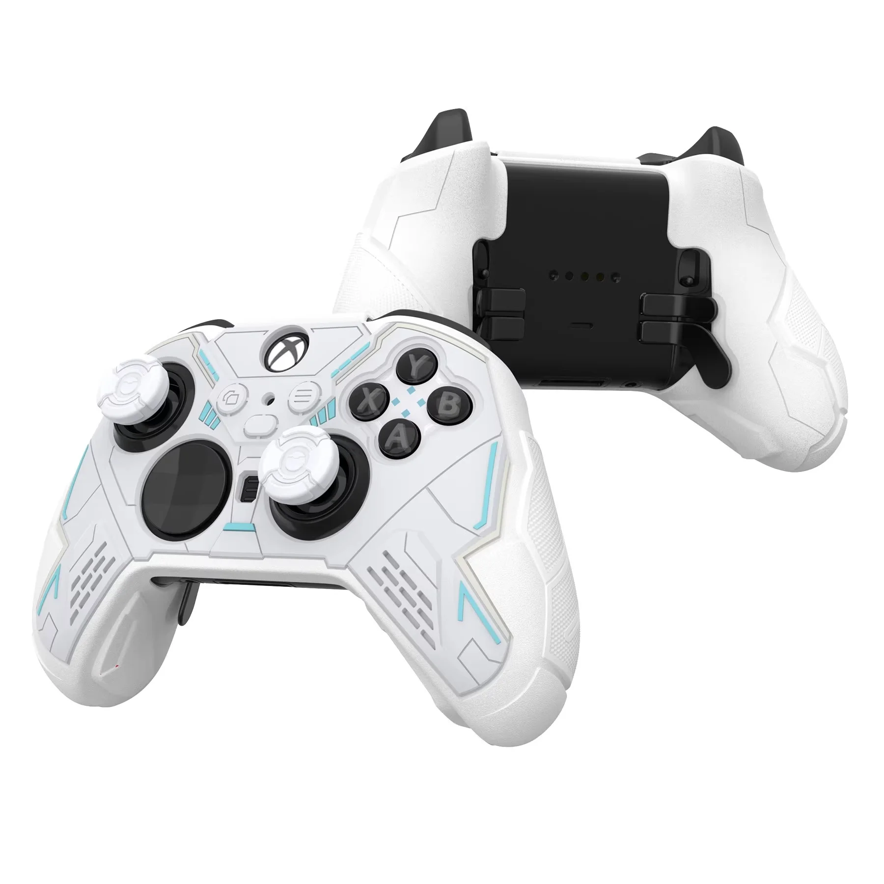 PlayVital Handle Protective Cover High Quality Silicone Material be Non-Slip Mecha Texture Game Handle Protective Cover Gifts