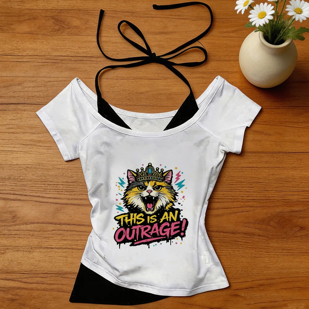 Dungeon Crawler Carl cropped top shoujo jojifuku graphic gyaru tshirt vintage manga dollette