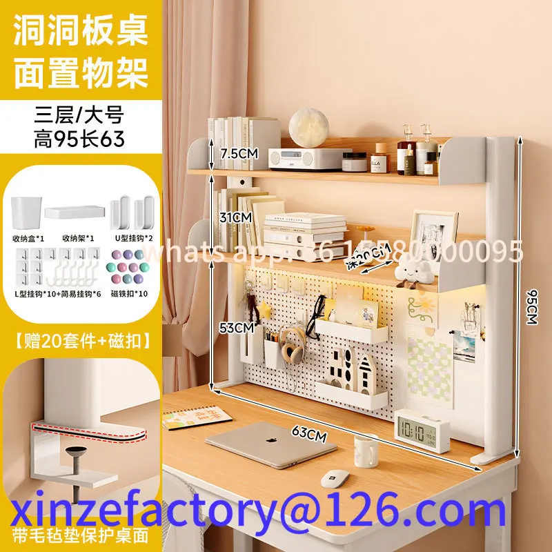 Estante de arte em ferro multicamadas personalizável, organizador de mesa, placa mais fofa, armazenamento de mesa, material de metal ra