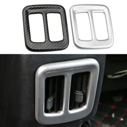 Car Rear AC Vent Cover Trim for Jeep Compass 2017 2018 2019 Air Conditioning Outlet Decoration Stciker Interior Accessories
