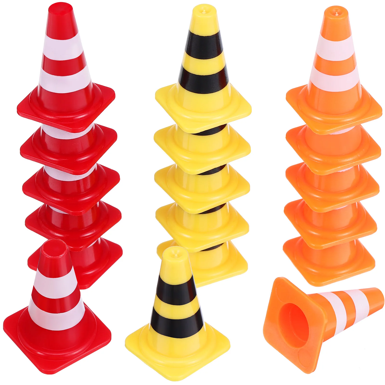 30 Pcs Construction Road Cones Kids Toys Cars Mini Traffic Teaching Aids For Parking Field Marker