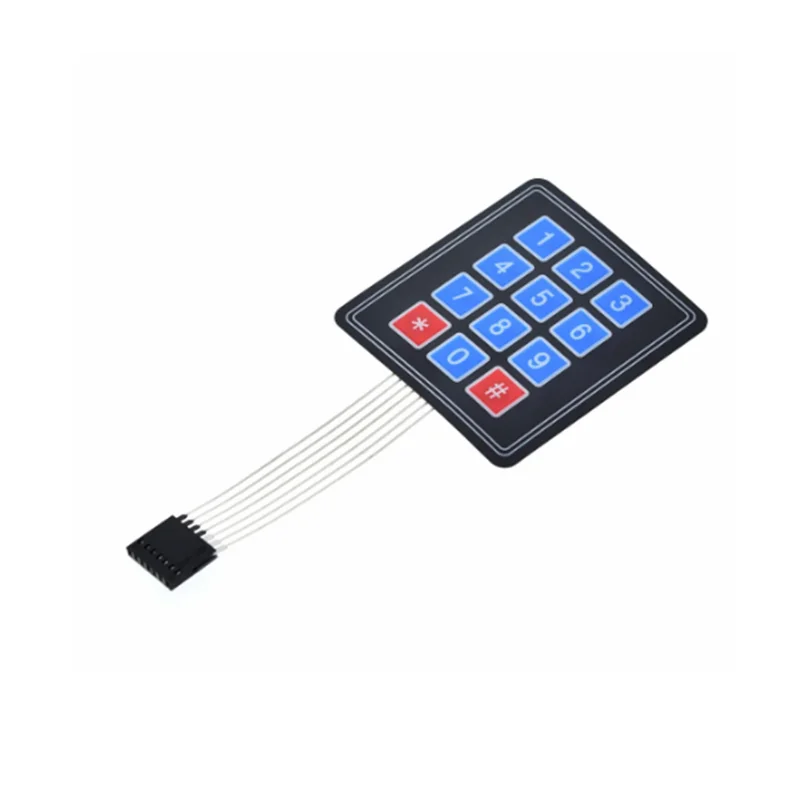 XINANDI New 4 12 16 20 Key 4*4 Membrane Switch Keypad 1x4 3x4 4x4 4*5 Matrix Array Matrix keyboard for arduino smart car