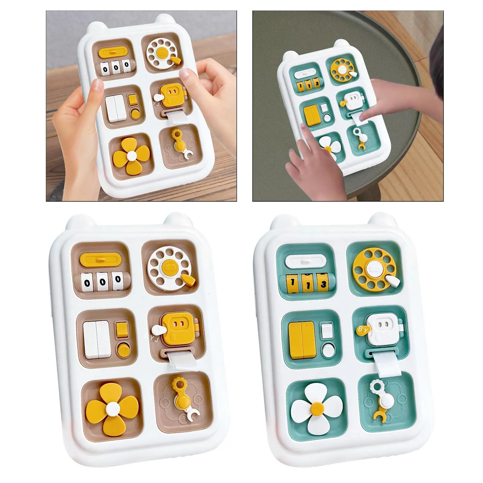 Beschäftigtes Brett, sensorisches Spielzeug, Aufklärung, Mehrzweck-Puzzlespiel, frühes Lernspielzeug für Kinder ab 18 Monaten, Geschenk