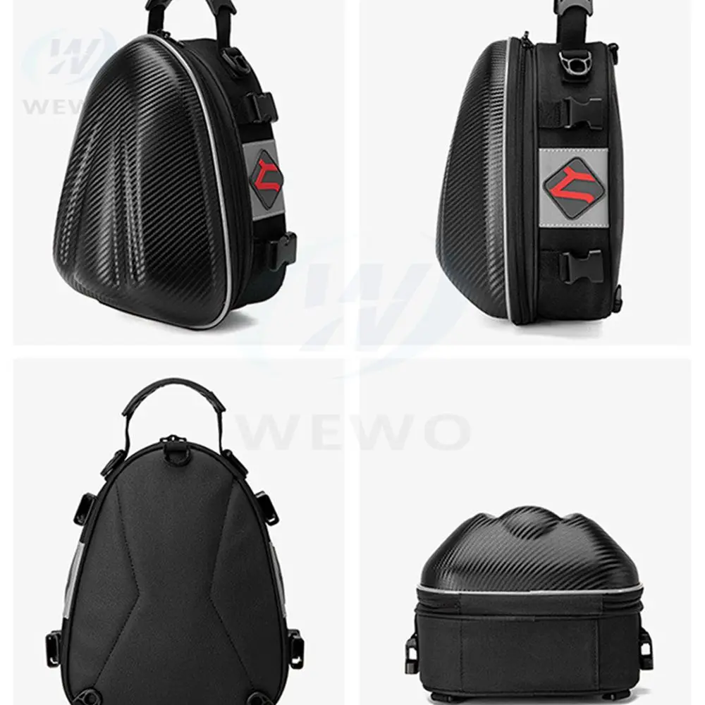 Motorcycle Tail Bag Tailbag Rear Pack Rear Seat Bag Backseat Pack Backpack Crossbody Bag Kit Luggage Bags Saddle Bag Tank Bags