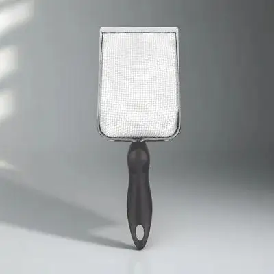 

Glass Stainless Steel Sand Shovel Travel Poop Scooper Litter Mesh Bearded Dragon