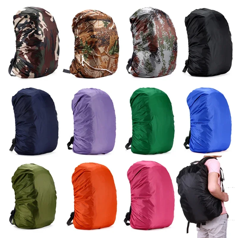 45L Lightweight Nylon Water-resistant Waterproof Backpack Rain Cover Raincoat For Camping Hiking Travel Outdoor 35 45 55 70 80L