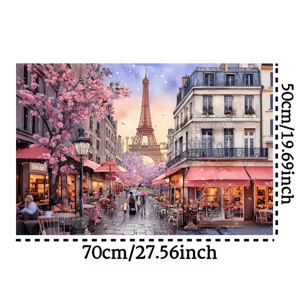 Cosmic Galaxy, Paris Street & Vintage Sewing Shop Jigsaw Puzzle – 500/1000/1200/2000pcs Paper Puzzle for Adults