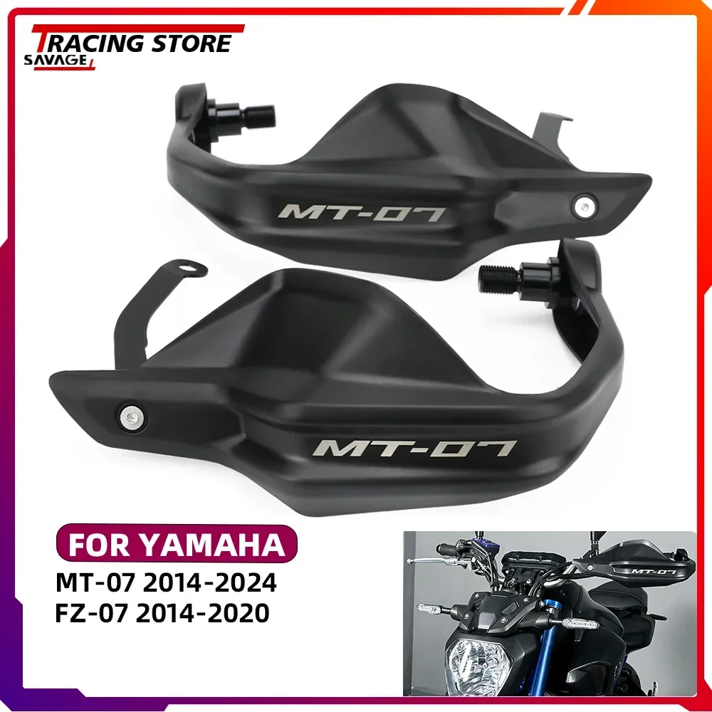 2024 MT-07 FZ-07 Moto Guidon Handguards Pour Yamaha trucs 07 FZ 07 Bouclier Coupe-Vent Poignée Garde Protecteur Accessoires 07