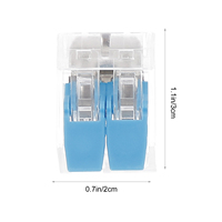 75Pcs Household Lever Wire Connector Set Premium Conductivity Transparent Cover Wire Splicing Electrical Connector Assortment