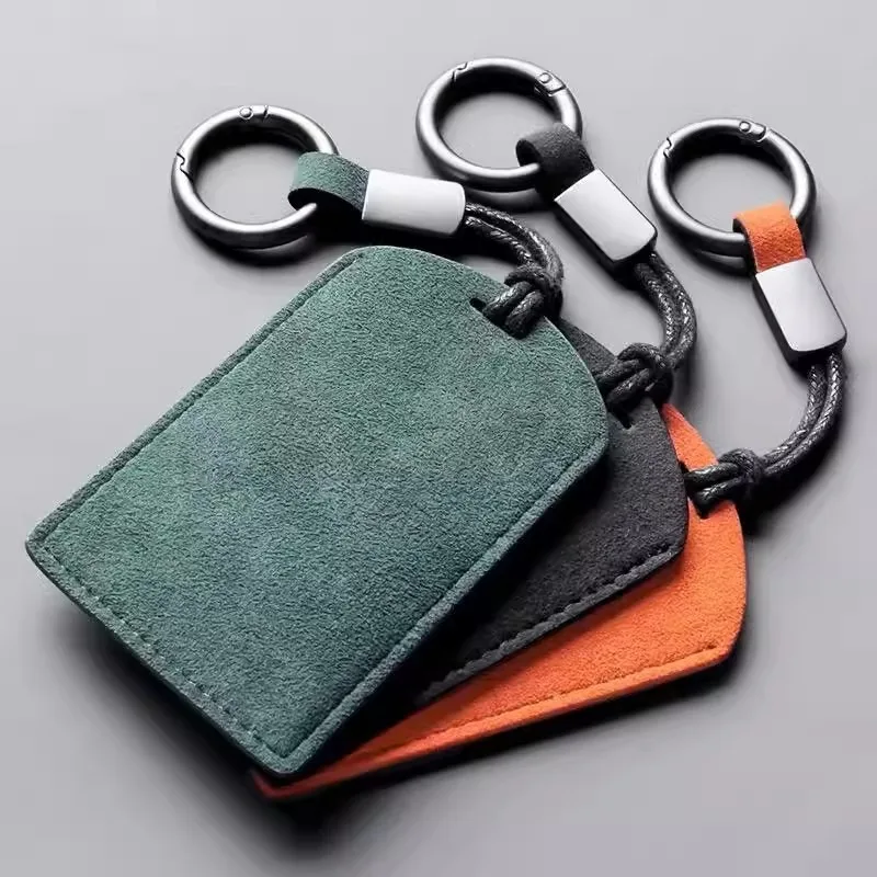 Keychain Access Card Holder Water Drop Rectangle Shape Induction Card Protective Case for Elevator Bus Community IC Card