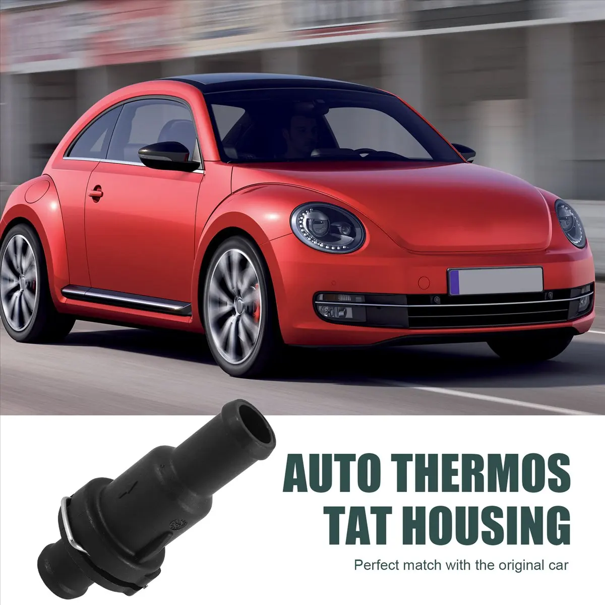 NCSMT Automobile Cooling Thermostat Assembly for Beetle CC Eos 1K0121113A 4E0121113 9025132 191975 TH575