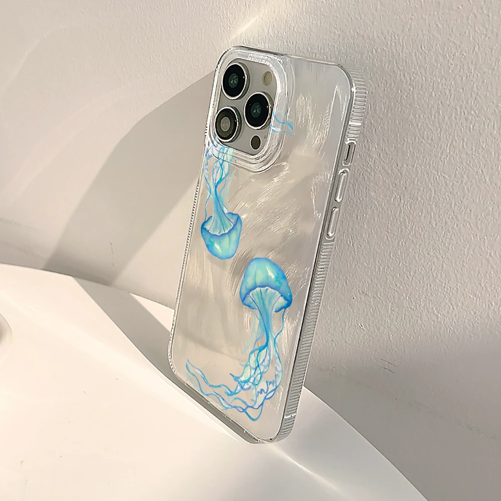 Blaue Quallen Sommer Ozean Har – Phone Cases Blue Bewertung und Preis