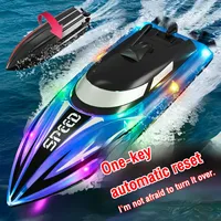 2.4G RC Boat Remote Control Boat Water Toy Electric Yacht Boat Double Propeller High Speed RC Speedboat Christmas Toys Ship