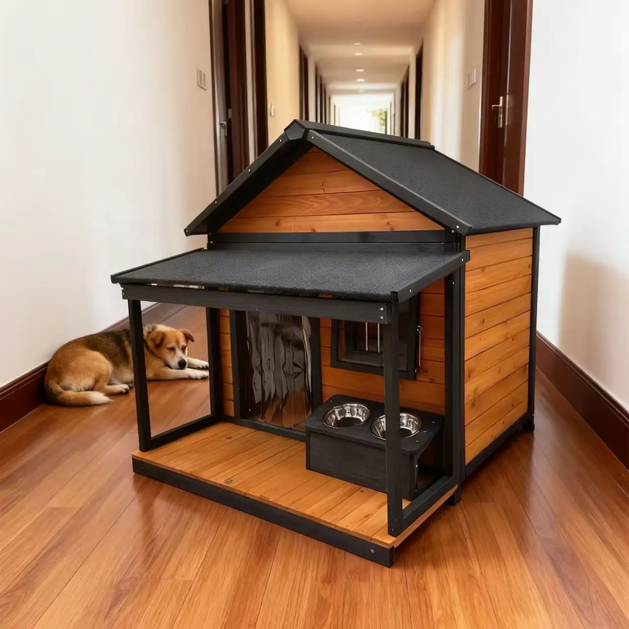 Luxury Dog Bed Outdoor Dog Beds Dog Pen Outdoor Pet Beds Wood Beds  Electric Heating Pad