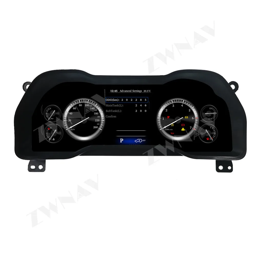 Car Digital Dashboard Cluster Odometer Virtual Cockpit For Toyota 4 Runner 2014-2019 SpeedoMeter LCD Instrument Panel Head Unit