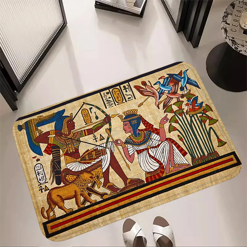 Hallway Mat Living Room Rugs Foot Ancient Egypt Carpets Entrance Doormat Balcony Rug Floor Mats Anti Slip Kitchen Home Decors