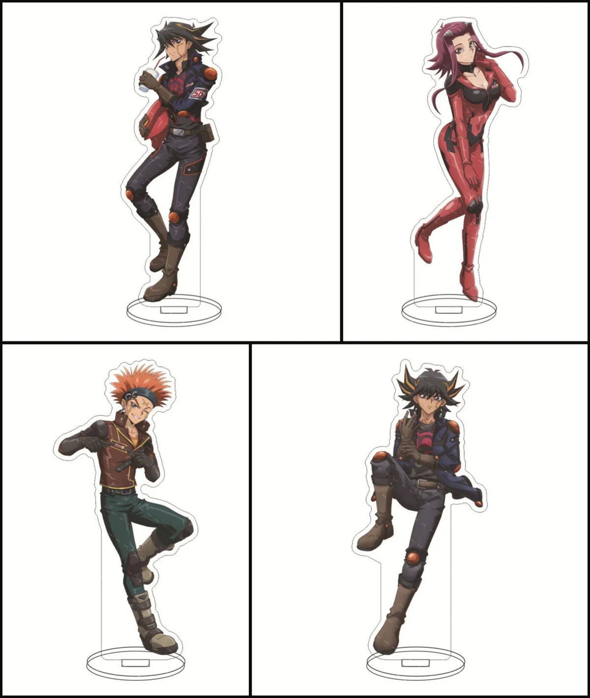 أنيمي يو غي أوه! VRAINS الشكل دمية لعبة يوساكو فوجيكي ريوكين كوجامي الاكريليك تمثال حامل نموذج تأثيري صديق لعبة هدية #6