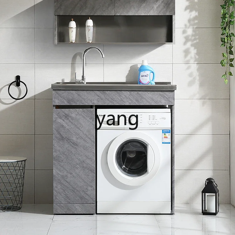 LH stainless steel washing machine cabinet integrated washing machine significant other bathroom cabinet combined balcony