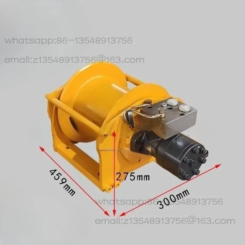0.8T/1T Industrial Hydraulic Winch Marine Hydraulic Winch Lifting and Towing Hydraulic Winch for Roadside Assistance