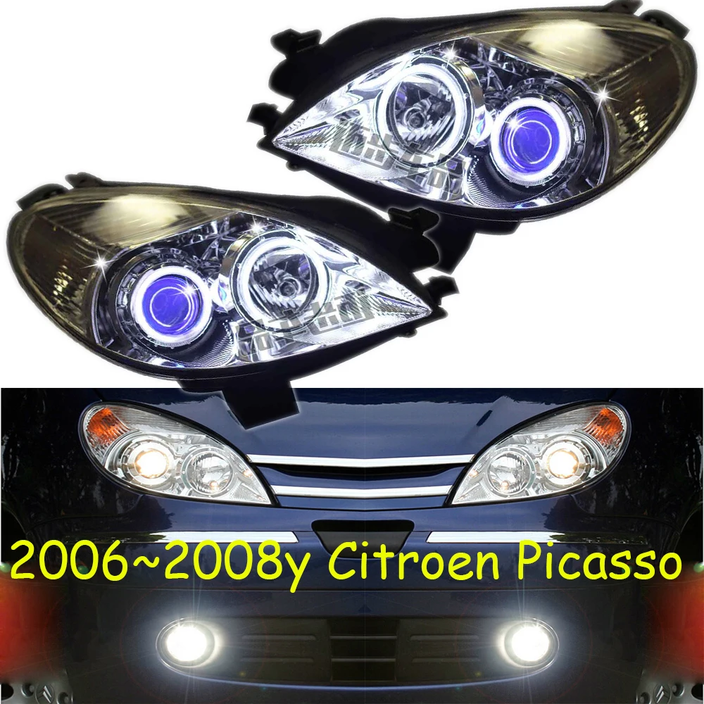 car bumper headlamp For Citroen Picasso headlight projector lens light 2006~2008y head lamp for Citroen Picasso fog lamp