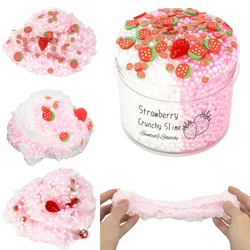 Strawberry Crystal Mud Stress Relief Toy Slime Foam Ball Color Mud Cotton Mud Stress Reducing Toy Gift Children Toy Accessories