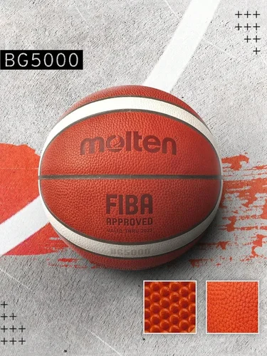 Imagen 2 del producto Balón de baloncesto Molten BG5000 tamaño 7/6 certificación oficial competición baloncesto pelota estándar equipo de pelota de entrenamiento para hombres y mujeres
