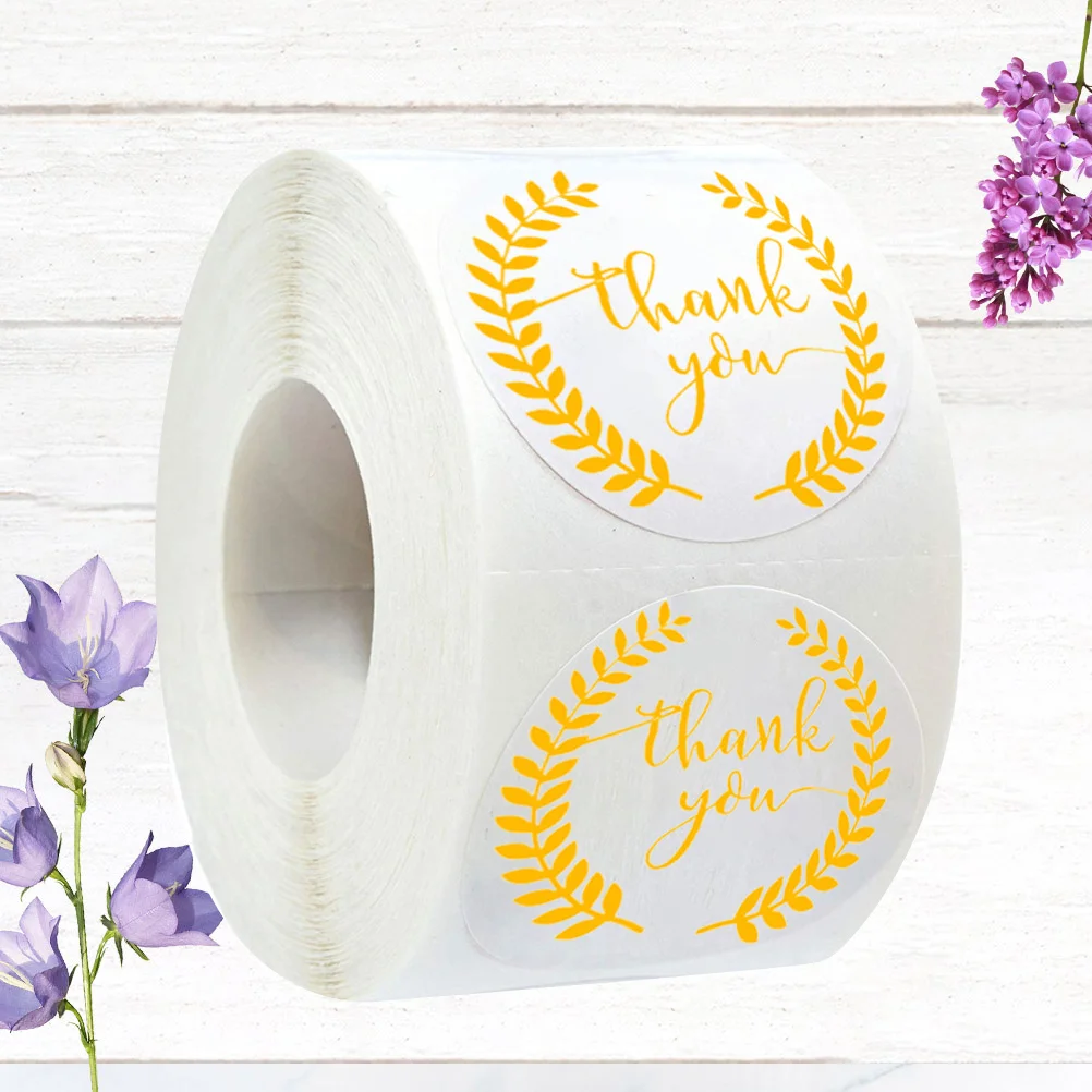 

500Pcs Thanking Stickers Colorful Sealing Sticker for Gifts Candy Bags Wedding Party Labels Sealing Label for Gift Packaging