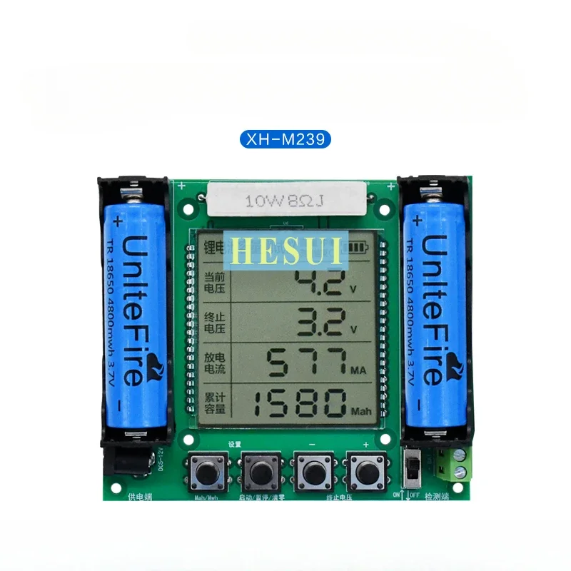 Medidor Digital de Alta Precisión XH-M239 para Baterías de Litio 18650, Detector de Carga AH, Módulo de Prueba de Capacidad Real