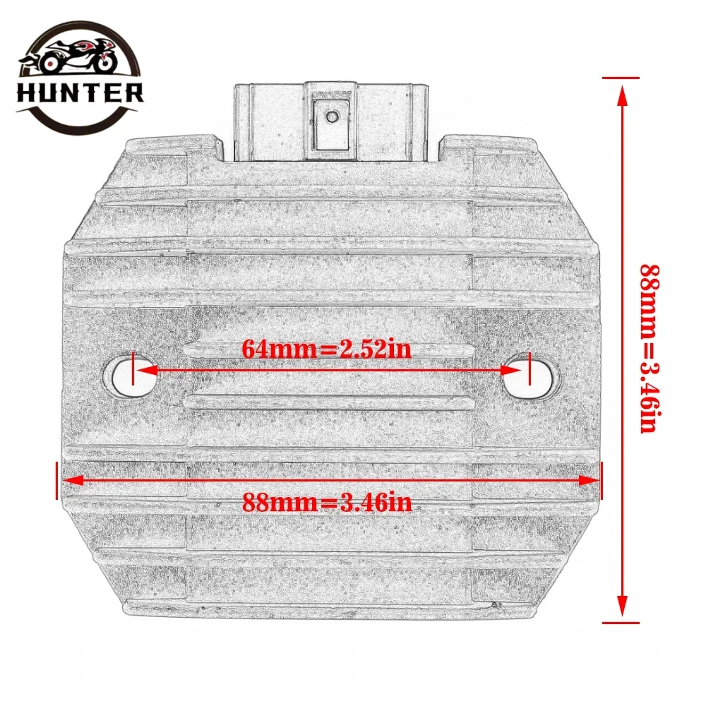 دراجة نارية منظم المعدل الجهد لياماها R6 R1 YZF600 FZ6 FZ6N FZ6S V-STAR XVS S XC155 SMAX الجلالة HW125 Xenter VT700