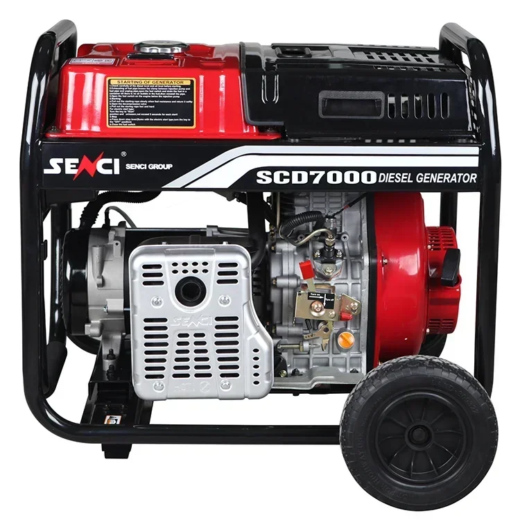 

For SENCI Superior Quality 4.5kw SCD7000-I Portable Backup Open Frame Diesel Generators For Sale
