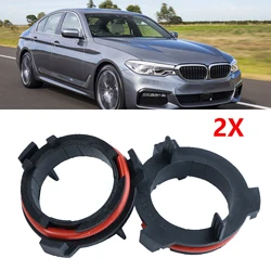 BMW 5 시리즈 용 2X 전구 어댑터 E39 F10 F11 F07 F85 G30 G31 G38 H7 자동차 LED 헤드 라이트베이스 리테이너 헤드 램프 소켓 홀더 클립