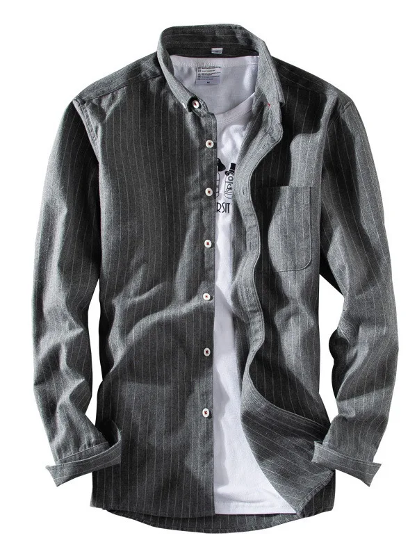 

Длинные полосатые мужские брюки в стиле ретро, простые, из полиэфирного волокна, молодежные, повседневные, для поездок на работу, осень и весну