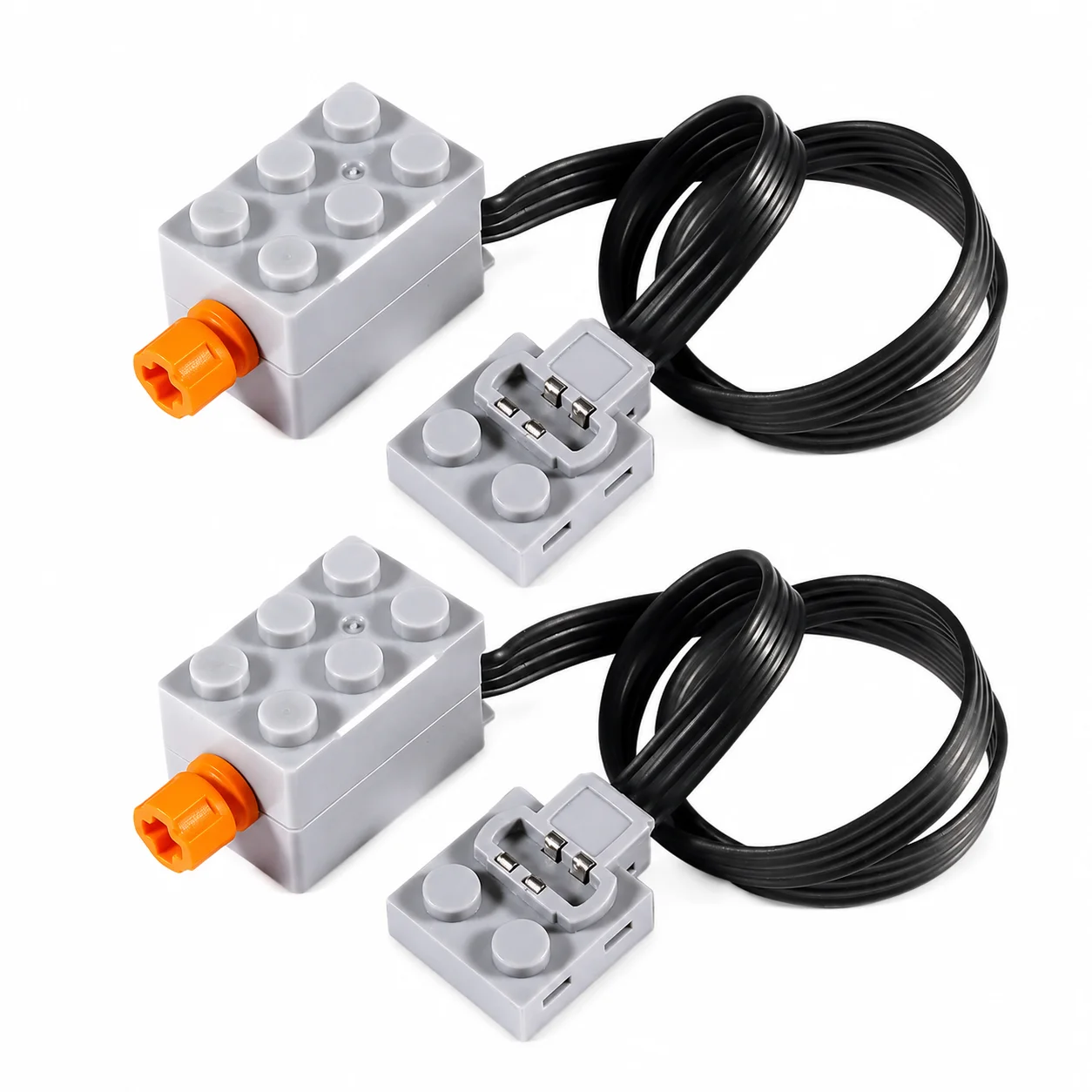 2 Stück Mikro-Hochgeschwindigkeitsmotor MOC Bausteine Power Functions S-Motor für Automodelle DIY-Projekte